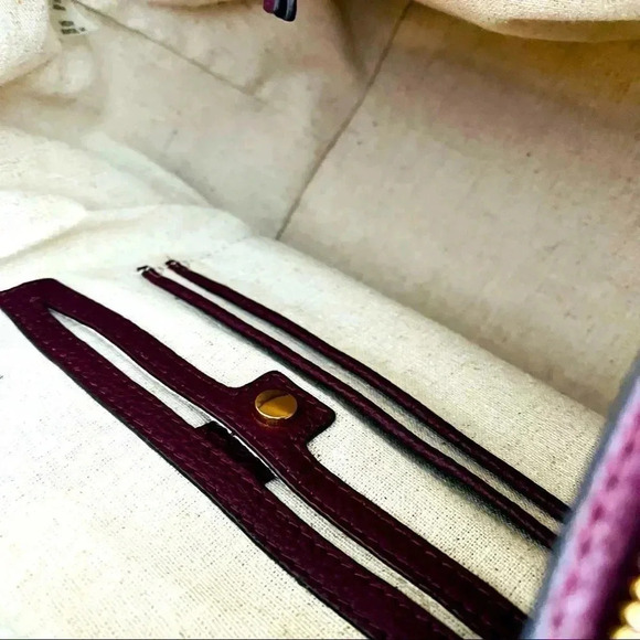 NWOT Tory Burch Half-moon Woven Leather Satchel In New Ivory - Picture 14 of 15